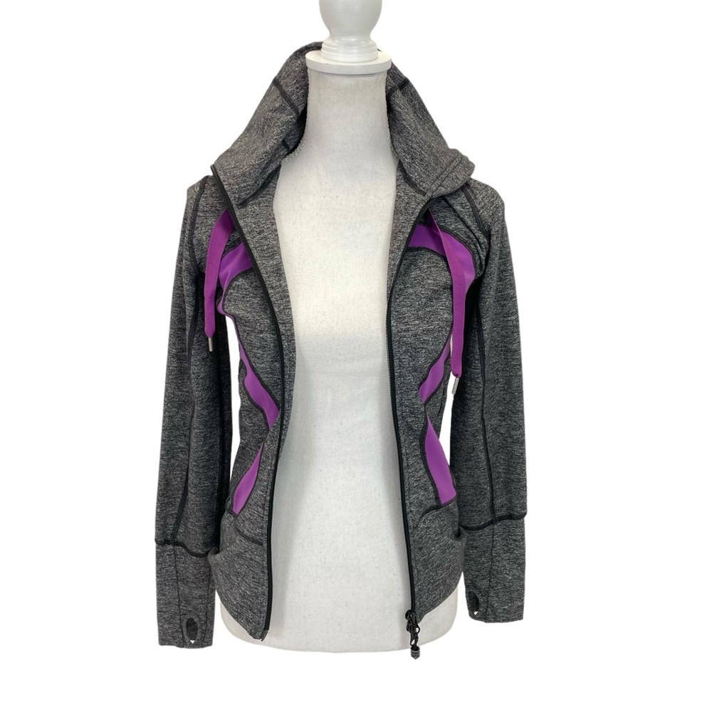 Lululemon Stride Jacket 2 Gray/Purple - Picture 10 of 16